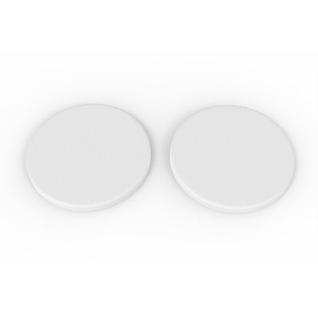 Castello Usa Diatomite Stone Round Coaster - White, 4PK CB-DCC-W